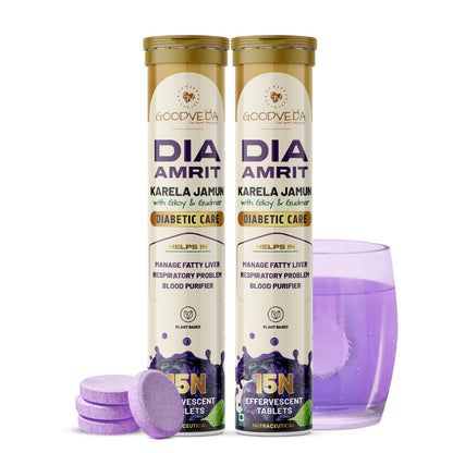DiaAmrit Effervescent: Karela Jamun Juice for Diabetes Control