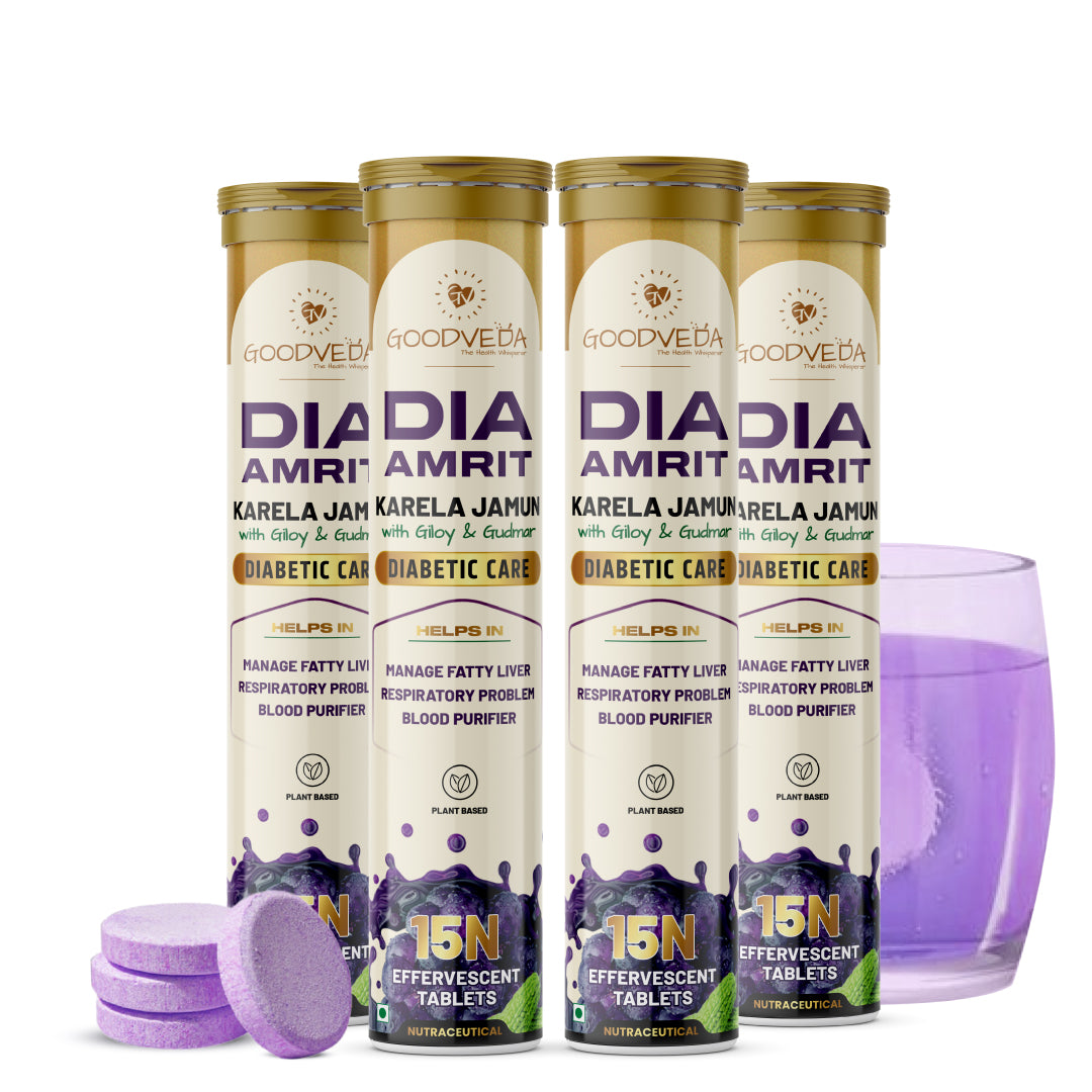 DiaAmrit Effervescent: Karela Jamun Juice for Diabetes Control